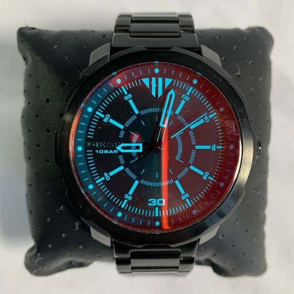 DIESEL Men's DZ1737 Machinus Black IP Watch - Picture 6 of 11